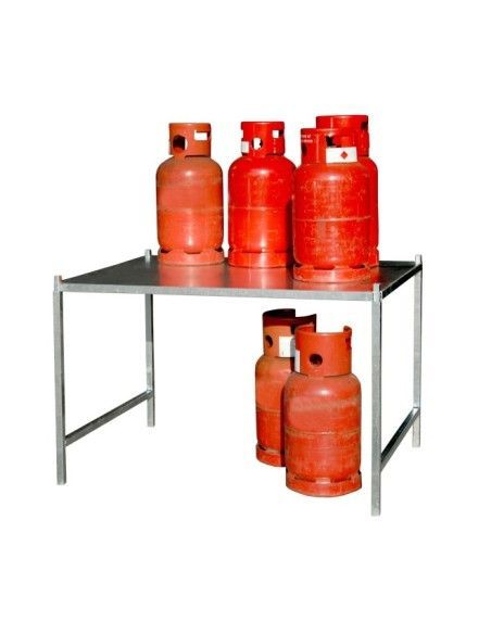 Armários para materiais perigosos--Suporte para cilindros de gás tipo GFG, galvanizados