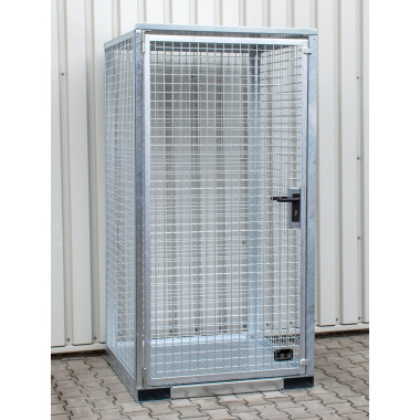 Hazardous material cabinets--Container for gas bottles, hot galvanized