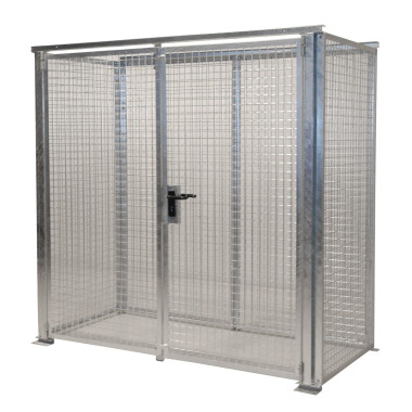 Hazardous material cabinets--Container for gas pumps, hot galvanized