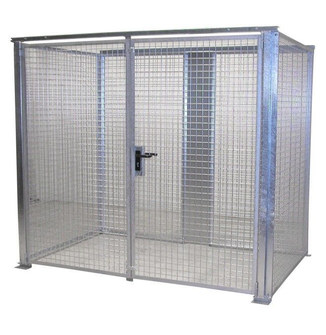 Armoires pour matières dangereuses--Conteneur pour pompes à gaz, galvanisé chaud