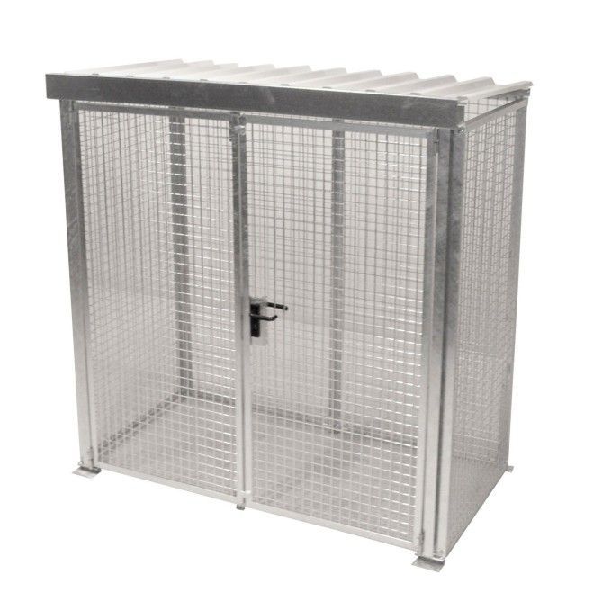 Contenedor para bombonas de gas, galvanizado en caliente