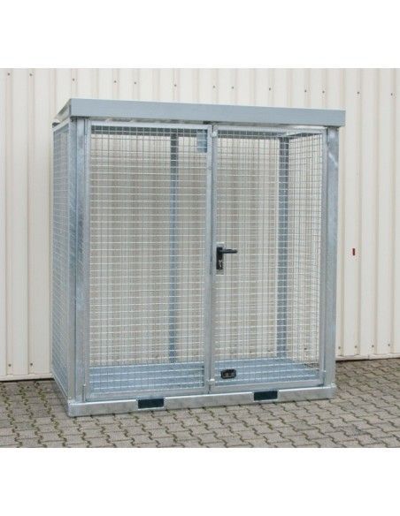 Hazardous material cabinets--Container for gas bottles, hot galvanized
