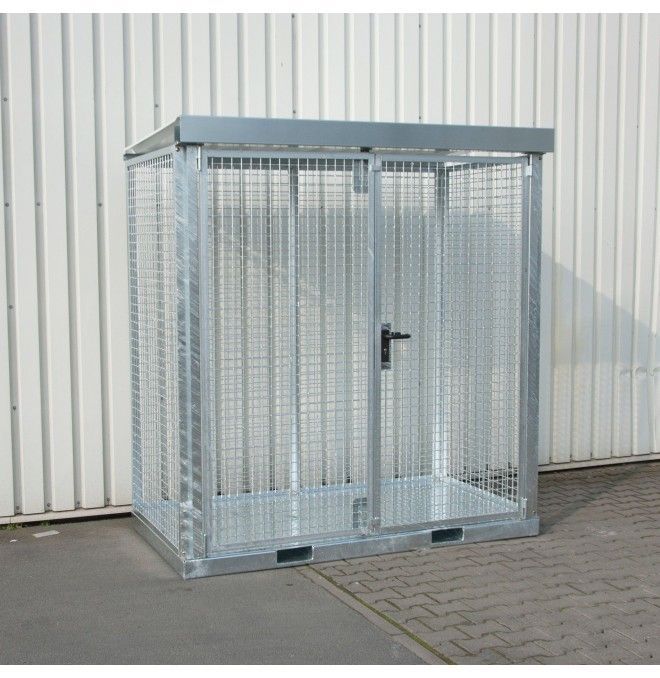 Hazardous material cabinets--Container for gas pumps, hot galvanized