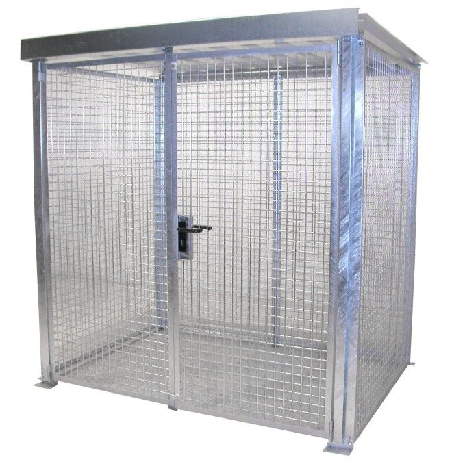 Contenedor para bombonas de gas, galvanizado en caliente