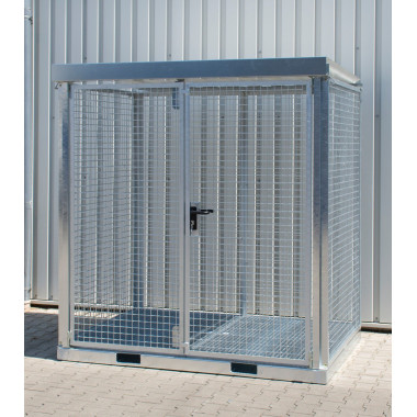 Hazardous material cabinets--Container for gas bottles, hot galvanized