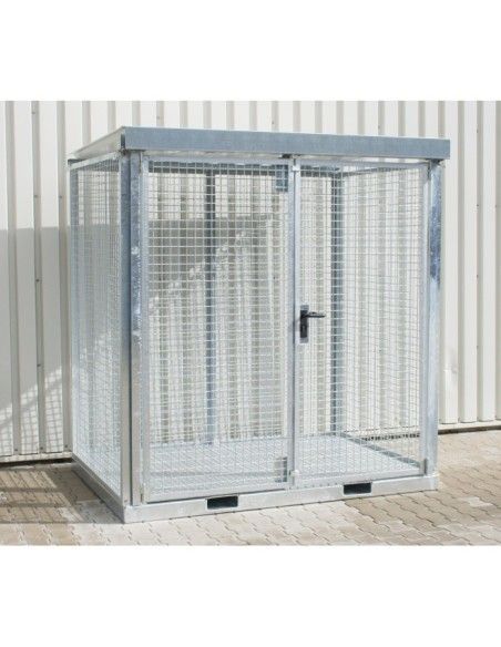 Hazardous material cabinets--Container for gas pumps, hot galvanized