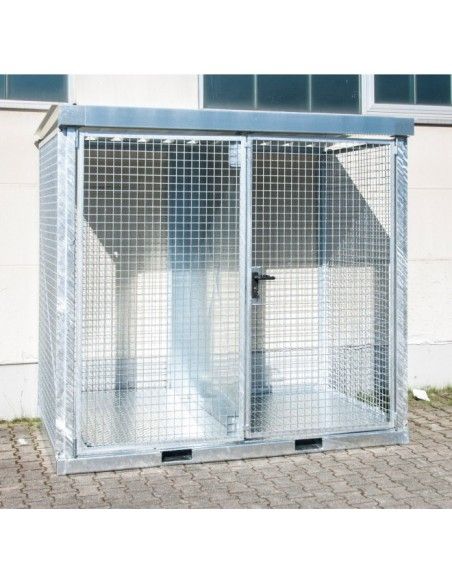 Contenedor para bombonas de gas, galvanizado en caliente