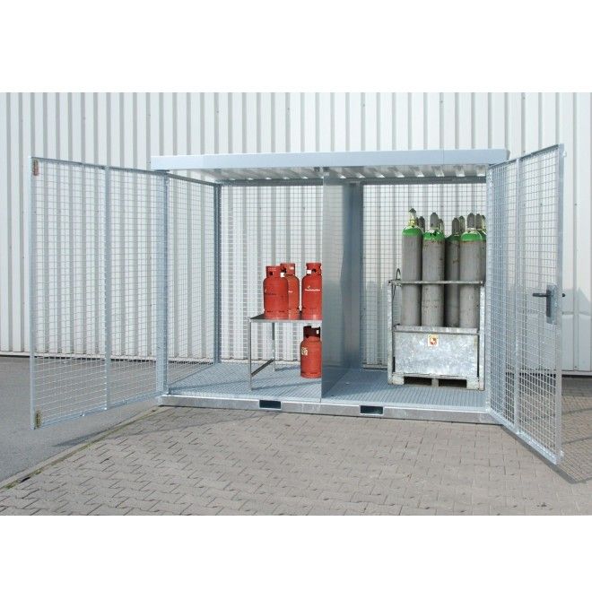 Armadi per materiali pericolosi--Contenitore per pompe a gas, zincato a caldo
