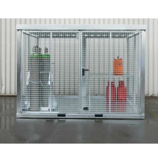 Hazardous material cabinets--Container for gas pumps, hot galvanized