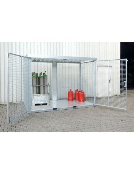 Hazardous material cabinets--Container for gas pumps, hot galvanized