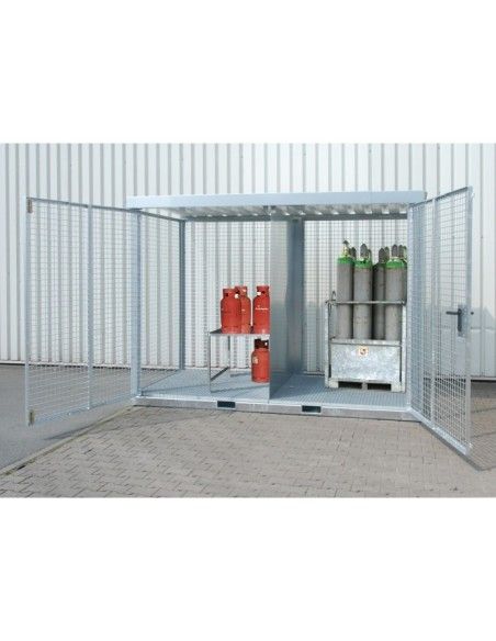 Contenedor para botellas de gas, galvanizado en caliente