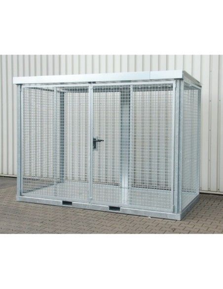 Hazardous material cabinets--Container for gas pumps, hot galvanized