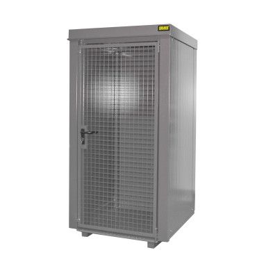Hazardous material cabinets--Container for gas pumps, painted, gray mouse