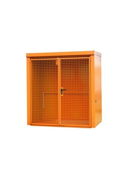 Armadi per materiali pericolosi--Contenitore per pompe a gas, verniciate, Arancione giallo