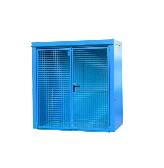 Gefahrstoffschränke--Container für gaspumpen, lackiert, hellblau