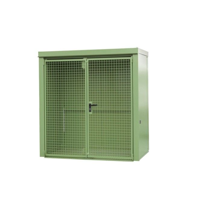 Armadi per materiali pericolosi--Contenitore per pompe a gas, verniciate, verde Reseda