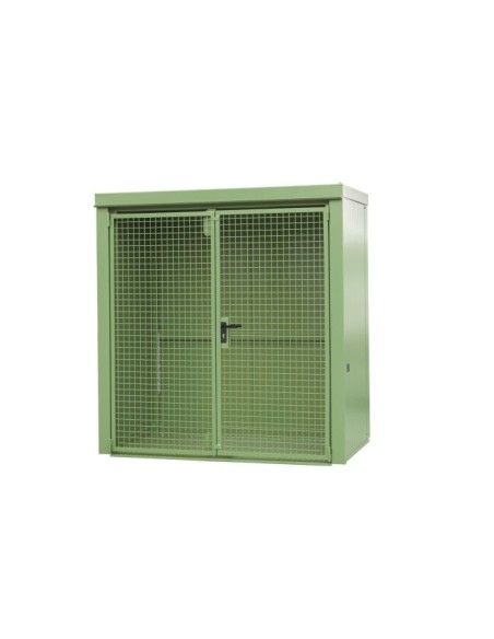 Armoires pour matières dangereuses--Conteneur pour pompes à gaz, peint, vert Reseda