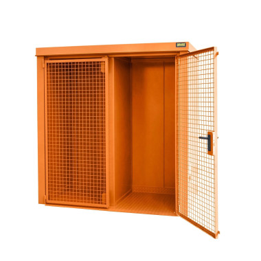 Contenedor para bombonas de gas, pintado, Amarillo naranja