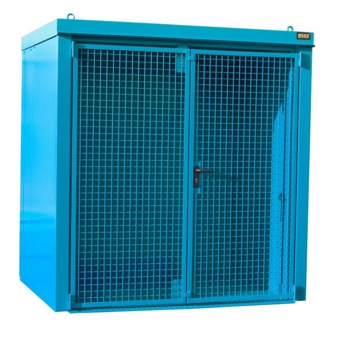 Armadi per materiali pericolosi--Contenitore per pompe a gas, verniciate, Blu chiaro