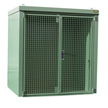 Armoires pour matières dangereuses--Conteneur pour pompes à gaz, peint, vert Reseda
