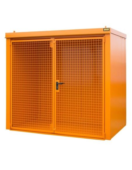 Contenedor para bombonas de gas, pintado, Amarillo naranja