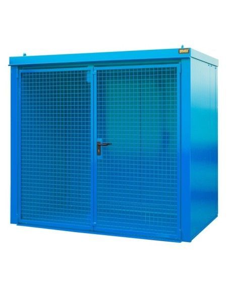 Gefahrstoffschränke--Container für gaspumpen, lackiert, hellblau