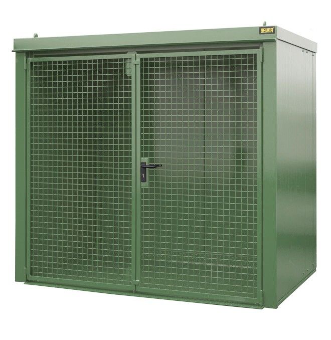 Armadi per materiali pericolosi--Contenitore per pompe a gas, verniciate, verde Reseda