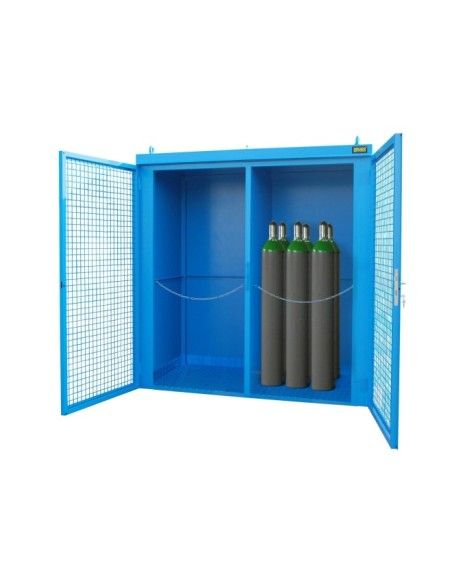 Armadi per materiali pericolosi--Contenitore per pompe a gas, verniciate, Blu chiaro