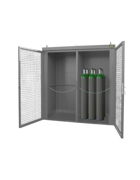 Gefahrstoffschränke--Container für gaspumpen, lackiert, graue maus