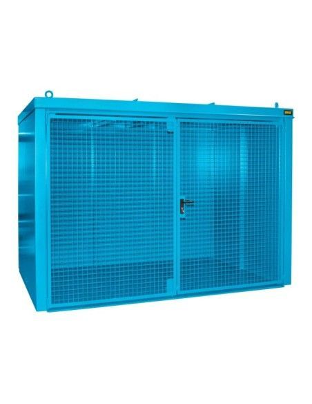 Gefahrstoffschränke--Container für gaspumpen, lackiert, hellblau