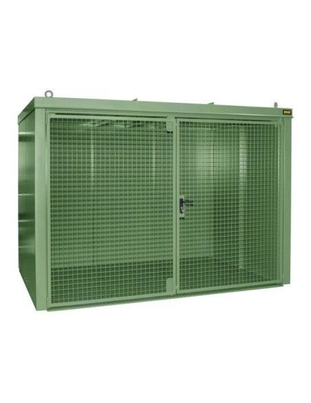 Armoires pour matières dangereuses--Conteneur pour pompes à gaz, peint, vert Reseda