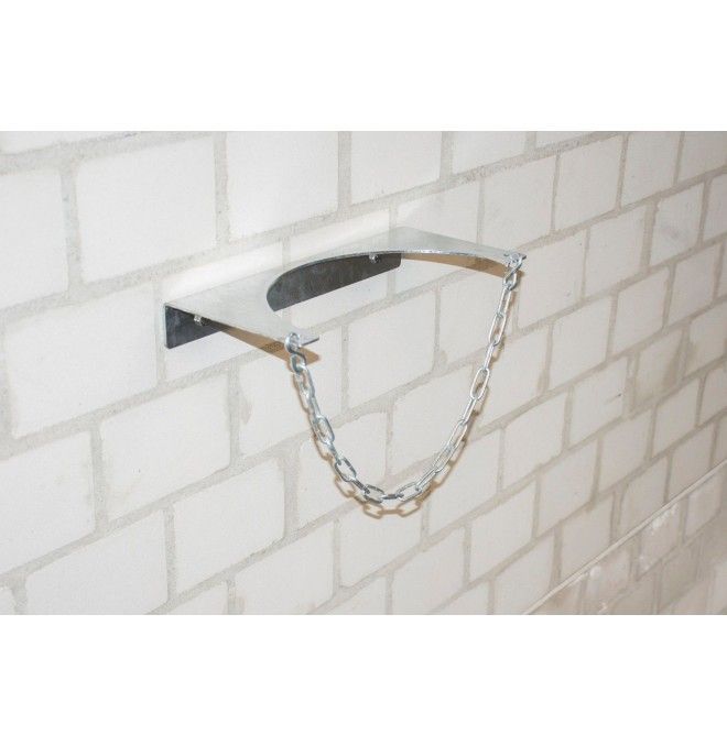 For filling cylinders and canisters--Wall bracket for gas cylinder, hot-dip galvanised