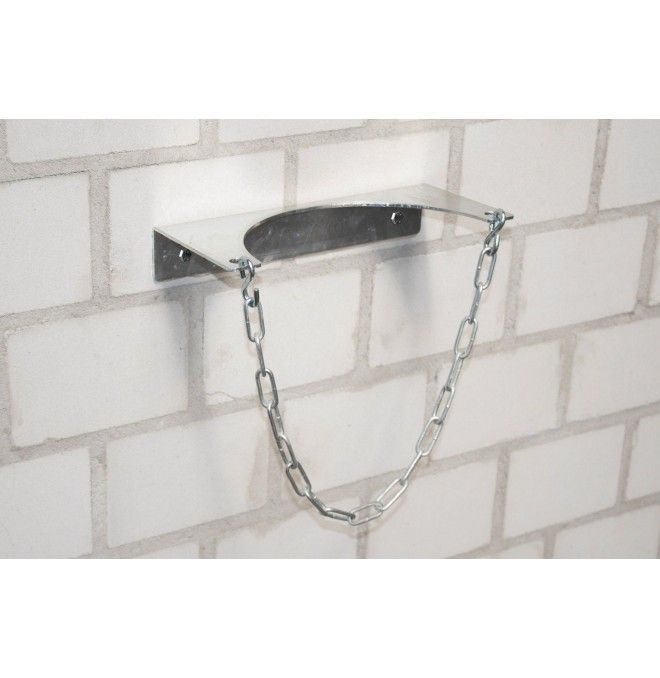 For filling cylinders and canisters--Wall bracket for gas cylinder, hot-dip galvanised