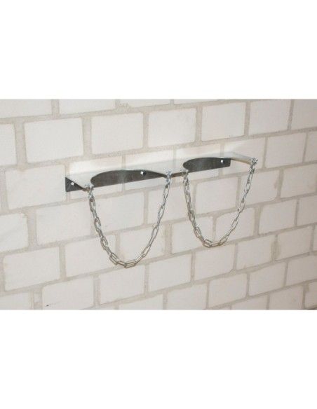 For filling cylinders and canisters--Wall bracket for gas cylinder, hot-dip galvanised