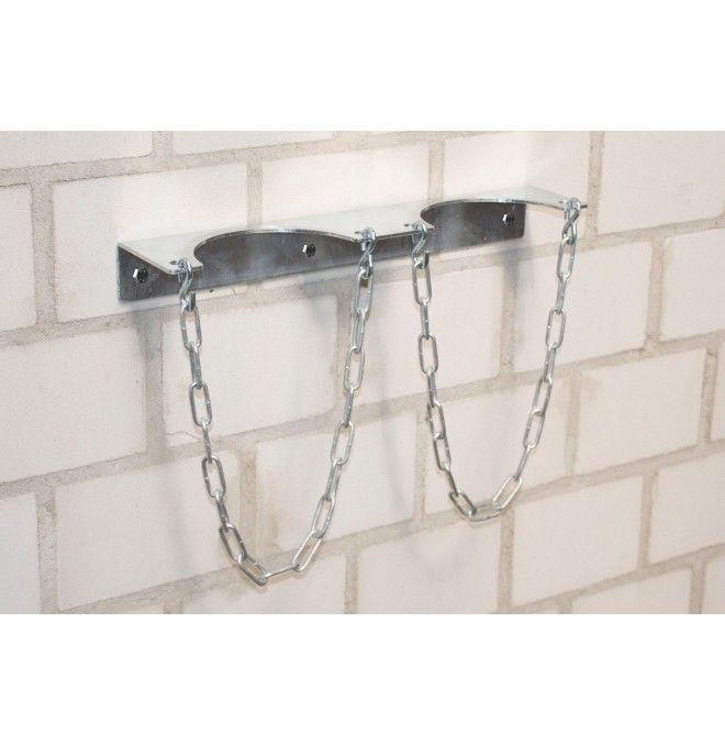 For filling cylinders and canisters--Wall bracket for gas cylinder, hot-dip galvanised