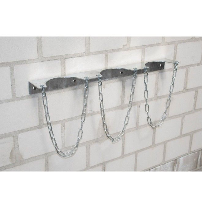 For filling cylinders and canisters--Wall bracket for gas cylinder, hot-dip galvanised