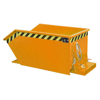 Tilting Container--Container of chips, painted, Orange yellow