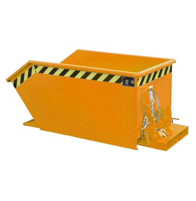 Recipiente Inclinável--Recipiente de fichas, pintado, Laranja amarela