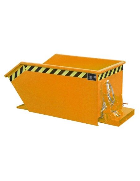 Tilting Container--Container of chips, painted, Orange yellow