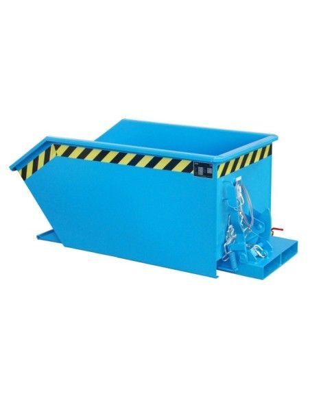 Tilting Container--Container glass, painted, light blue