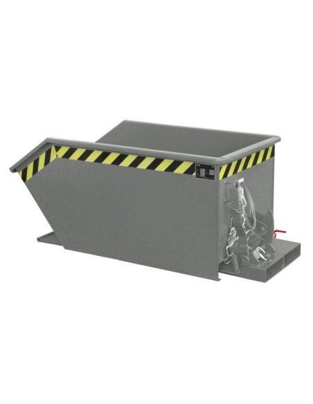 Tilting Container--Container of chips, painted, gray mouse