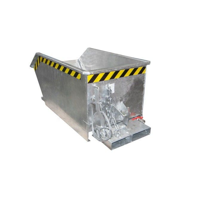 Tilting Container--Container of chips, hot galvanized