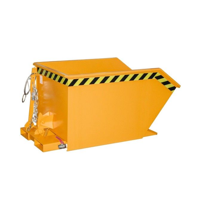 Contenedor de virutas, pintado, Amarillo naranja
