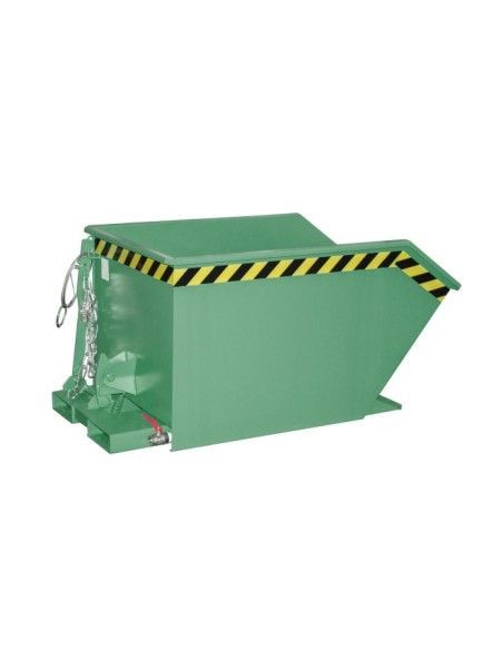 Tilting Container--Container of chips, painted, green