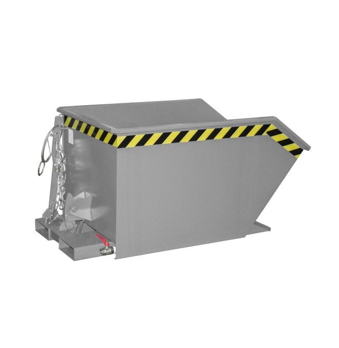 Tilting Container--Container of chips, painted, gray mouse
