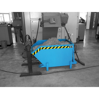 Tilting Container--Container of chips, painted, gray mouse 2