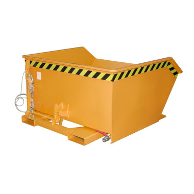 Tilting Container--Container of chips, painted, Orange yellow