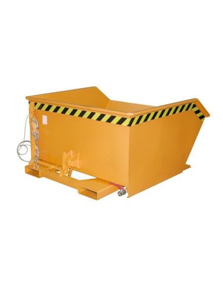 Tilting Container--Container of chips, painted, Orange yellow
