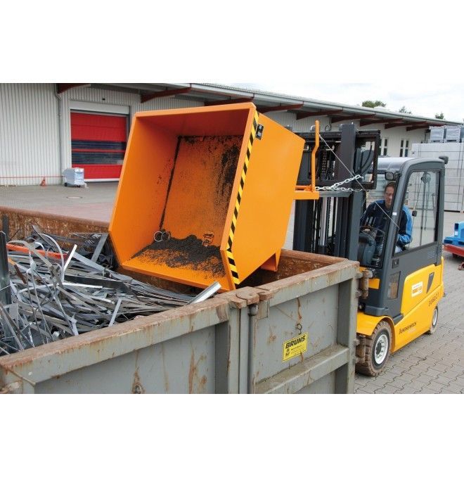 Kippbehälter--Container glas, lackiert, hellblau