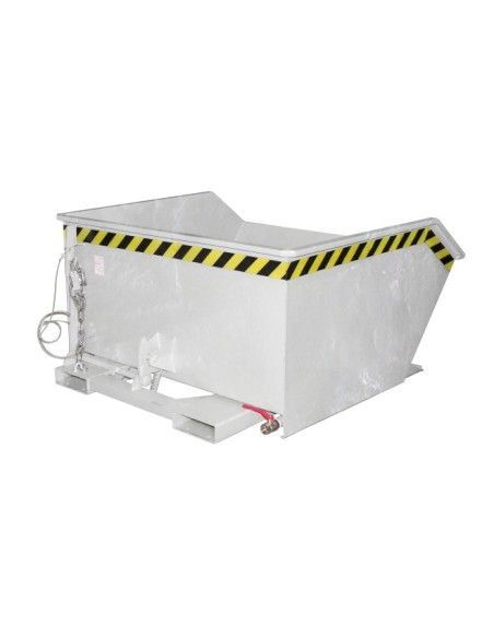 Recipiente Inclinável--Recipiente de batatas fritas, galvanizado a quente